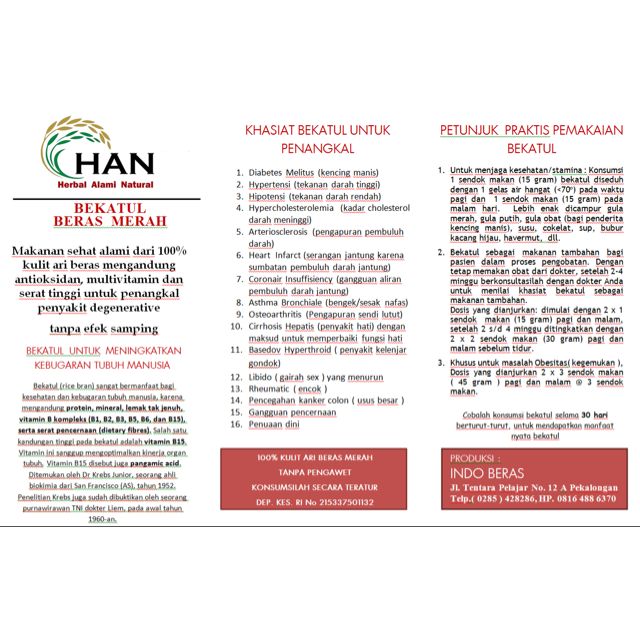 Bekatul Beras Merah Han Herbal Alami Natural Serba Serbi Di Carousell Bekatul Beras Merah Han Herbal Alami Natural Serba Serbi Di Carousell