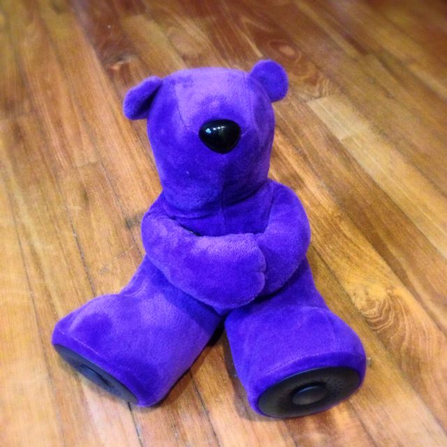 Purple Teddy Bear Speaker From Aeropostale Sports Equipment Exercise Fitness Cardio Fitness Machines on Carousell