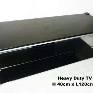 Black Heavy Duty TV Console