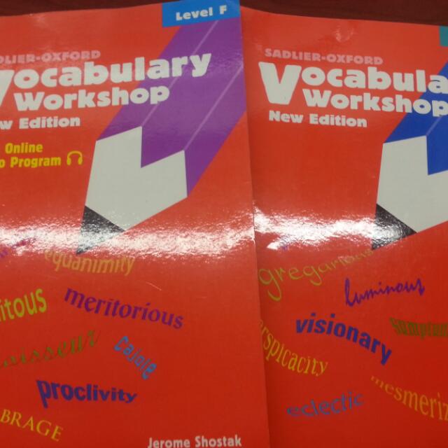 Sadlier Oxford Vocabulary Workshop Level F And G Books
