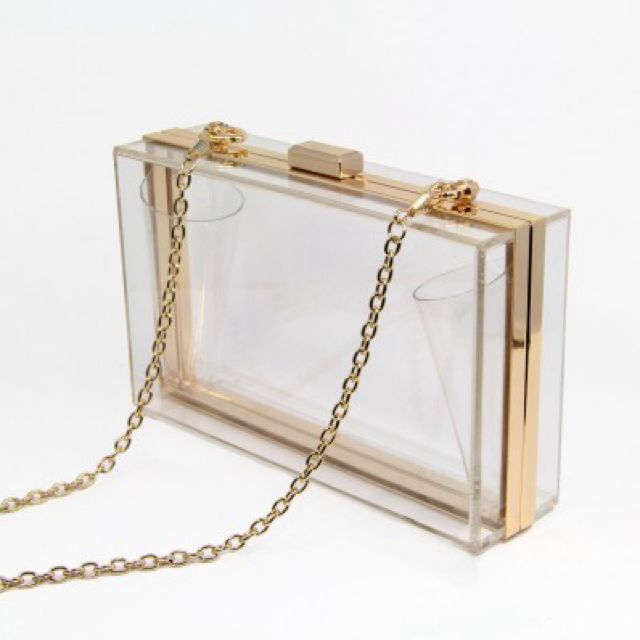 clear clutch bag