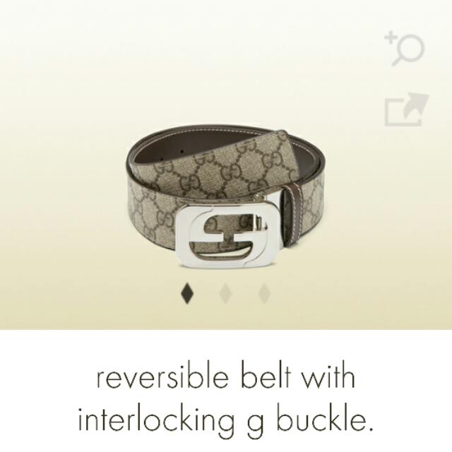 gucci reversible belt with interlocking g buckle