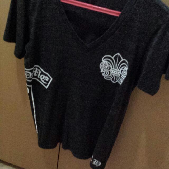 Chrome Hearts V - neck Tee Size S, Men 