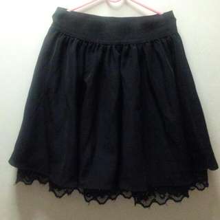 Black High Waist Skirt 