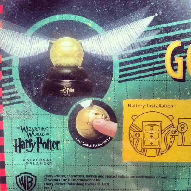 Harry Potter Golden Snitch, Hobbies & Toys, Toys & Games on Carousell