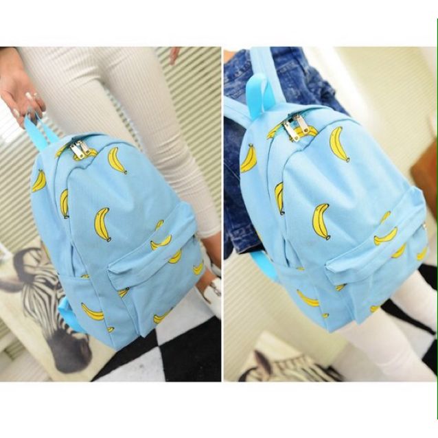 Blue banana backpack