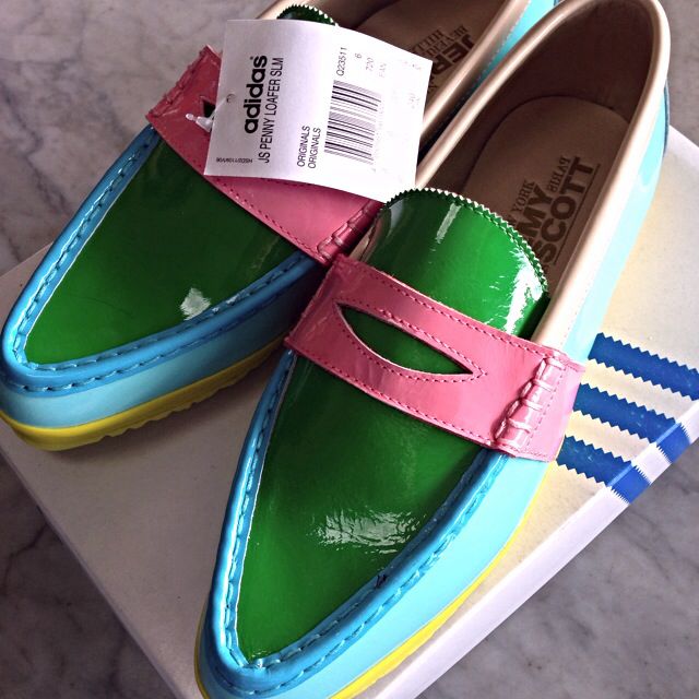 adidas Jeremy Scott Penny Loafer SLM Men s Fashion Footwear Dress Shoes on Carousell