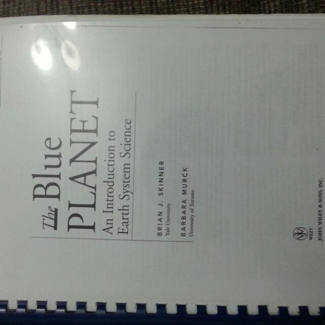 The Blue Planet An Introduction To Earth System Science 3rd Edition By Skinner Murck Hobbies Toys Books Magazines Textbooks On Carousell