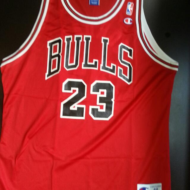 champion bulls jersey 23