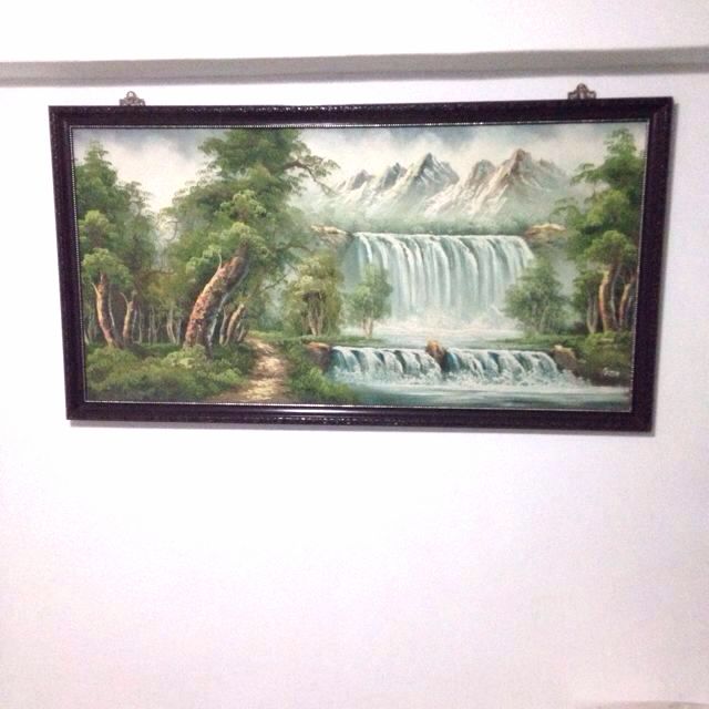 Big Canvas Oil Painting With Frame And Hook For Sale Reduce To