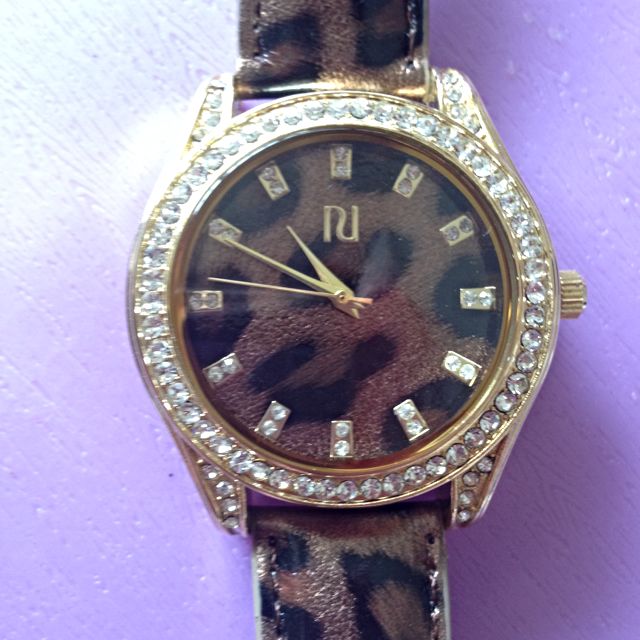 river island silver watch