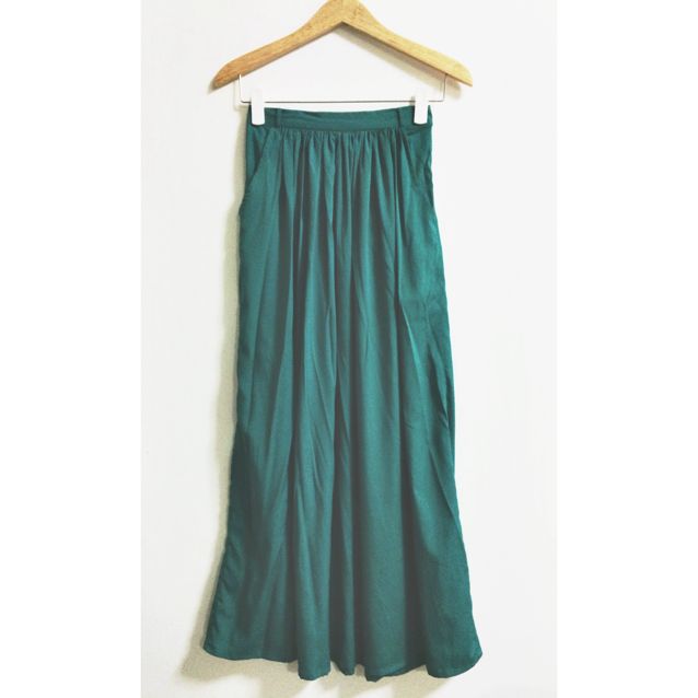 Maxi skirt in sea green store