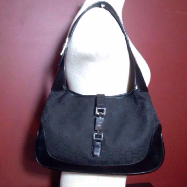 gucci black canvas bag