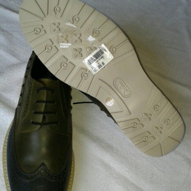 Le Saunda Mens Leather Brogues Shoes 