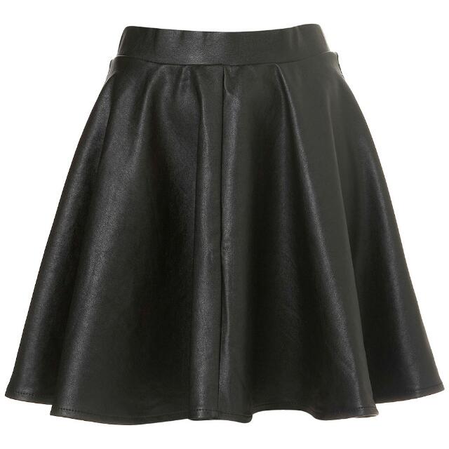 Leather Skater Skirt Women s Fashion Bottoms Skirts on Carousell