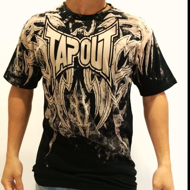 shirts TAPOUT 1990s Adult Tapout Black Tshirt With Tapout Logo Tapout Lions...
