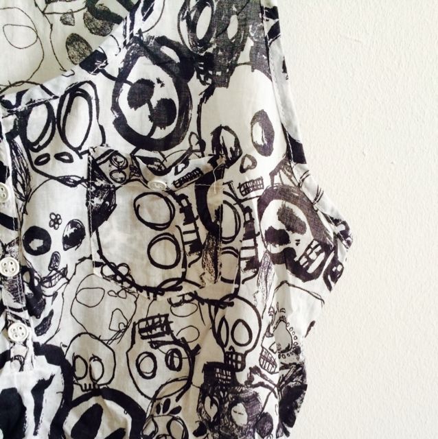 H&m skull dress discount