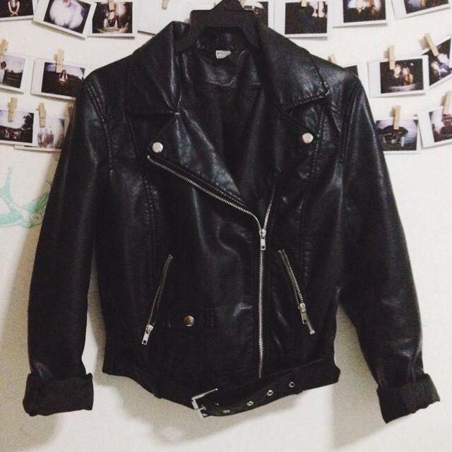 h&m leather jackets womens