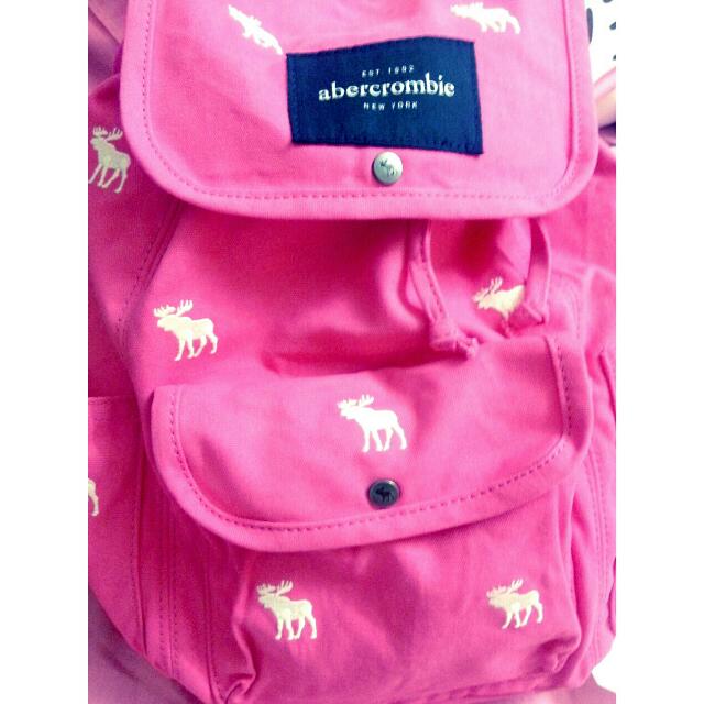 abercrombie pink backpack