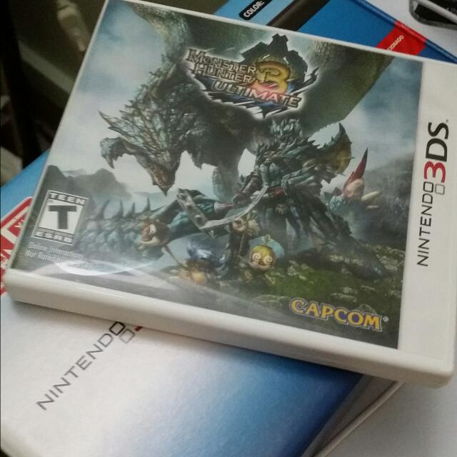 Nintendo 3ds XL With mh3u And Brand New Unopened Pokemon Version Y