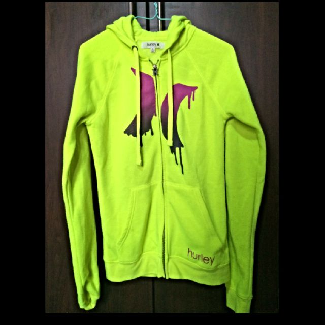 yellow hurley hoodie