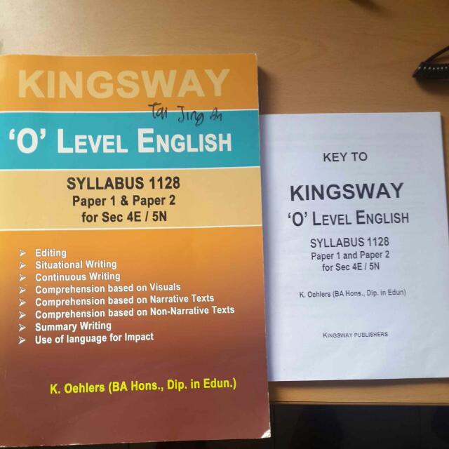 Kingsway O Level English Paper 1 And 2 (with Answers) , Hobbies & Toys, Books & Magazines
