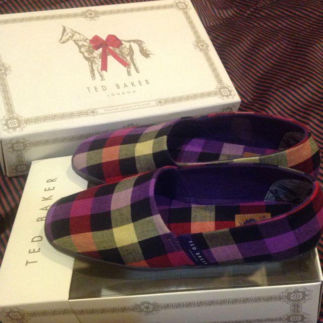 ted baker tartan slippers