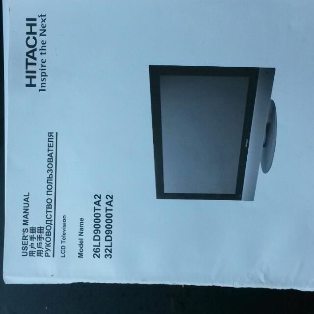 Hitachi 32 Inch Lcd Tv Furniture On Carousell