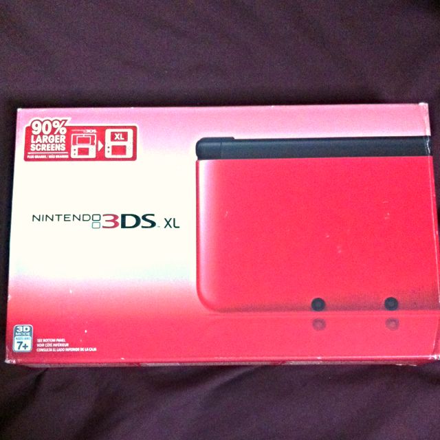 Nintendo 3ds Xl Red Black Electronics On Carousell
