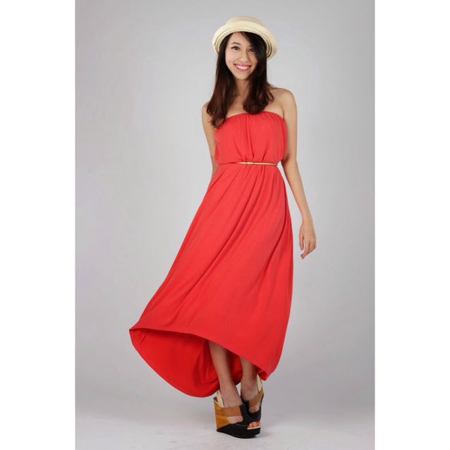 Casual bandeau shop dress