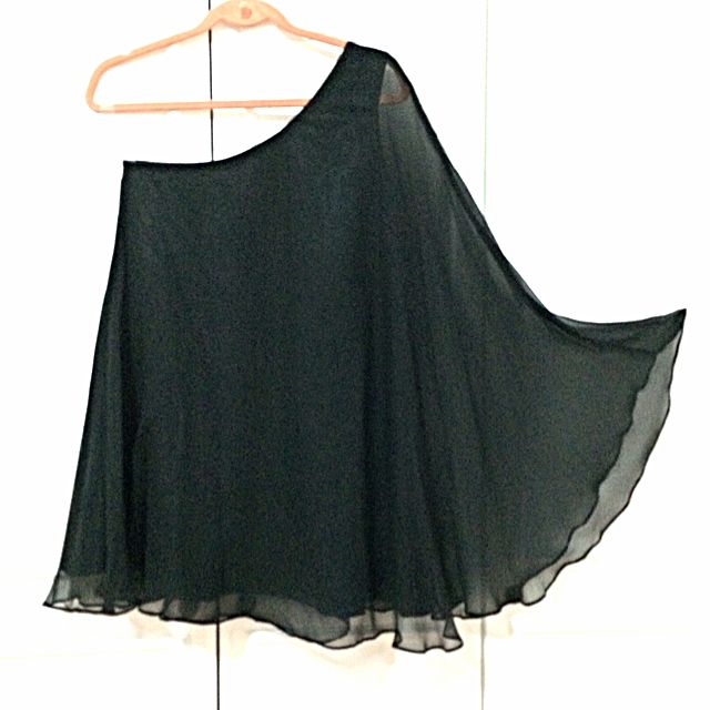 Guess By Marciano Los Angeles Black Two Layered Toga Women S