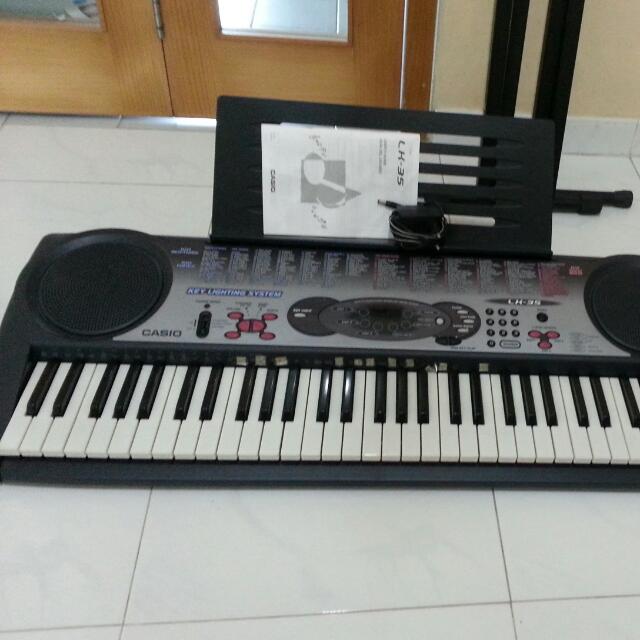 CASIO LK35 Lighting Keyboard With Stand , Hobbies & Toys, Music