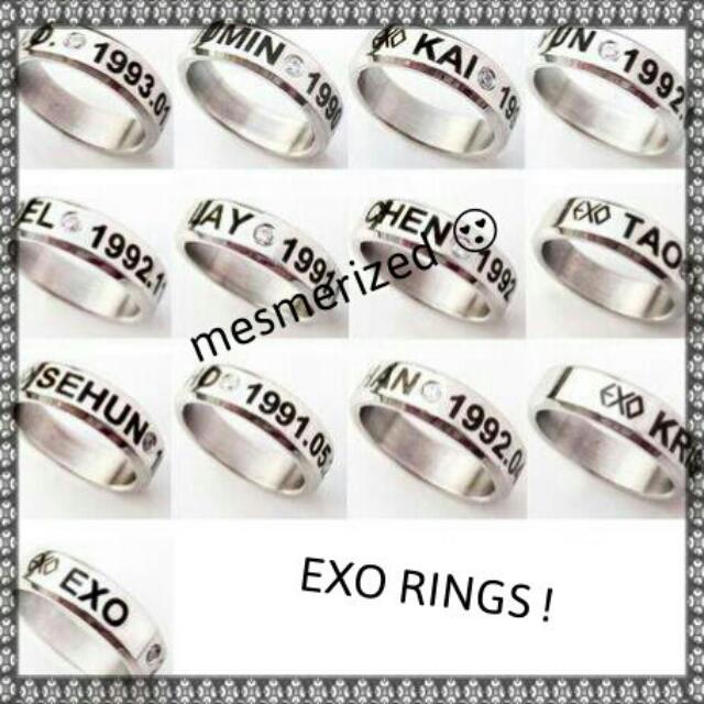 Instocks Exo Rings Entertainment K Wave On Carousell