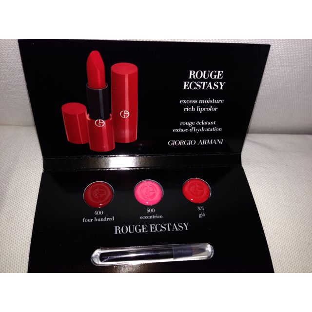 Giorgio Armani Rouge Ecstasy Lipstick Sample/tester, Beauty & Personal  Care, Face, Face Care on Carousell