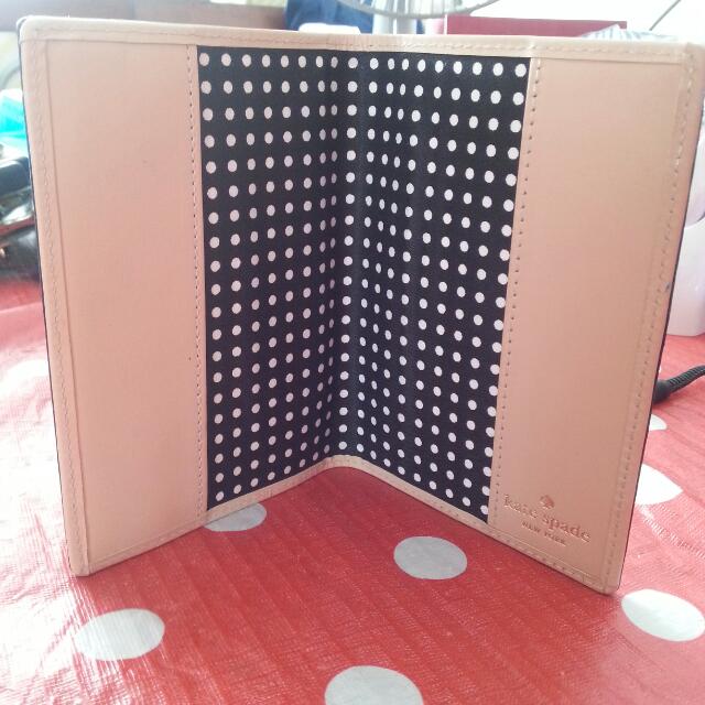 (Reserved) BN Authentic Kate Spade Black Passport Cover, Luxury on