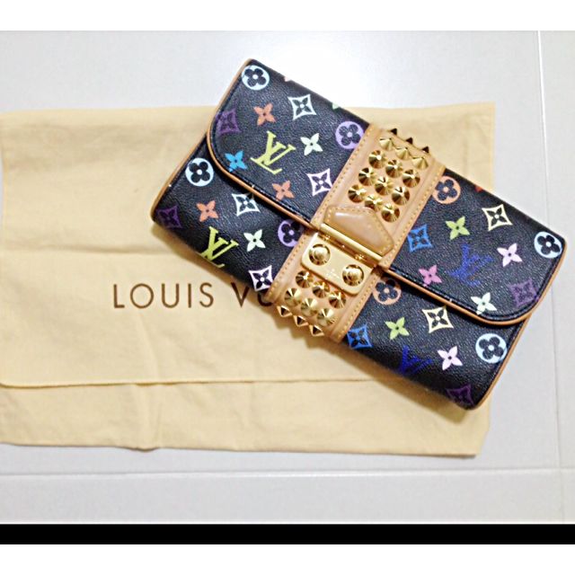 LV Multicolor Monogram Courtney Clutch, Luxury, Bags & Wallets on Carousell