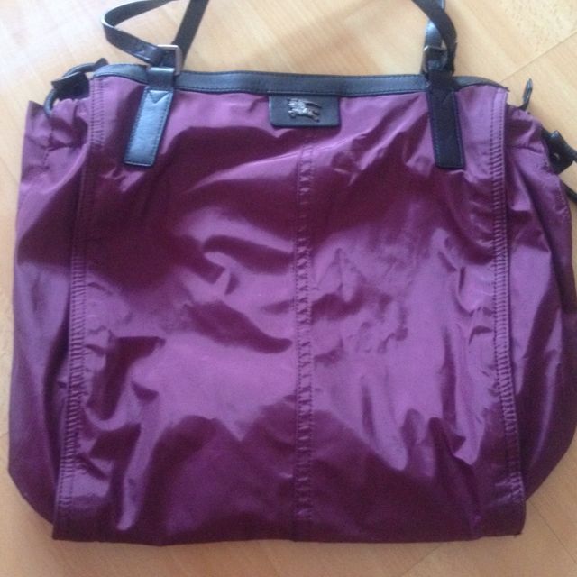burberry purple bag