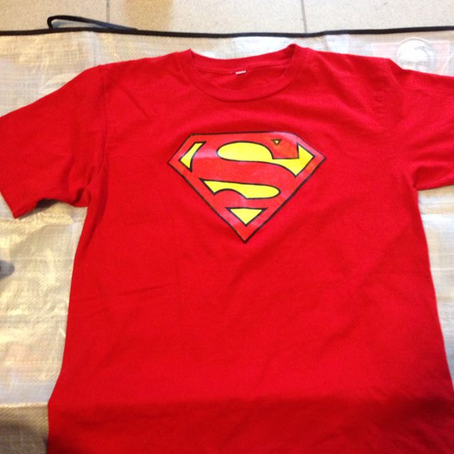 red superman shirt