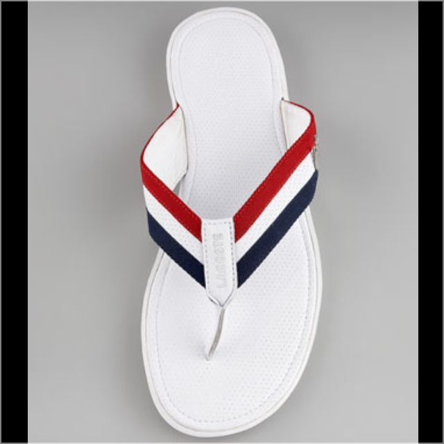 lacoste thong flip flops