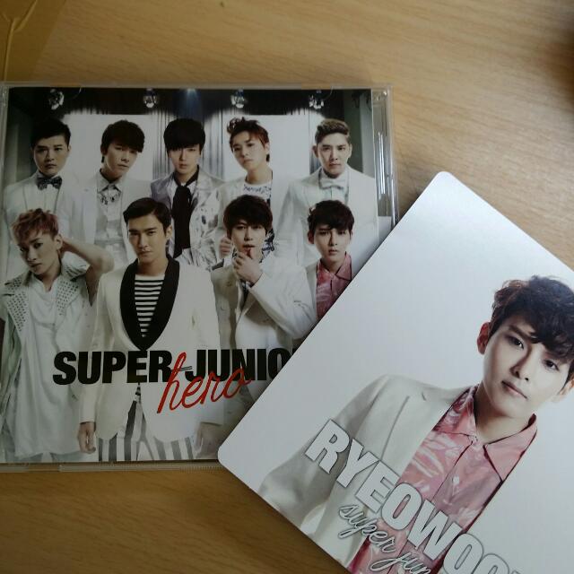 Super Junior Hero Elf Japan With Ryeowook Photocard Entertainment K Wave On Carousell