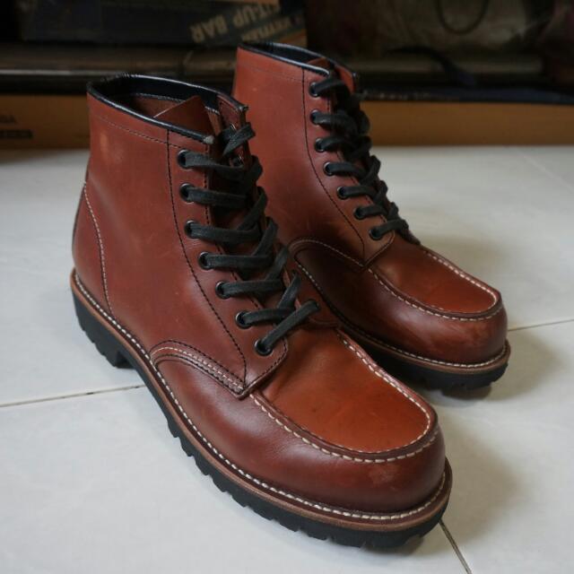 GOODYEAR WELTED Hawkins Moc Toe Boots Red Wing 9012 Lookalike closer to ...