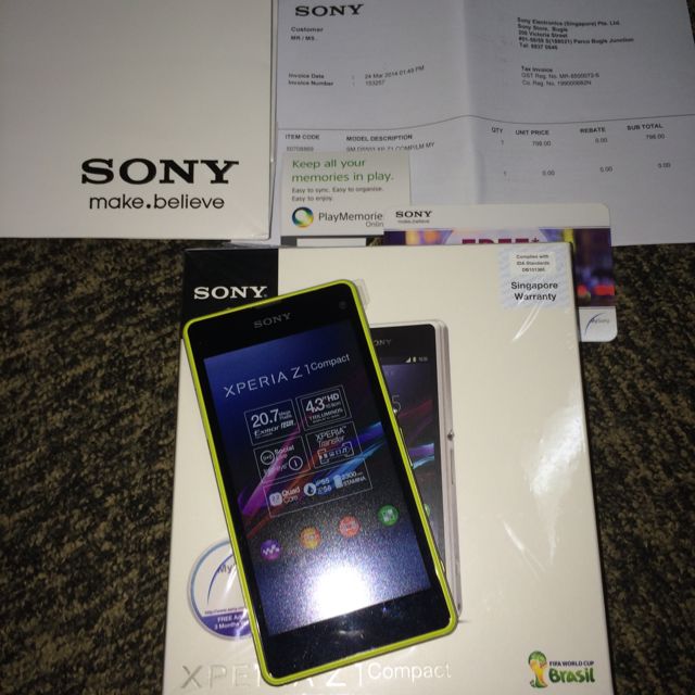 Xperia Z1 Compact (Lime Green), Sports & Fitness, Cardio & Fitness on Carousell