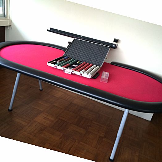 Poker Table + Chips + Delivery, Hobbies & Toys, Toys & Games on Carousell