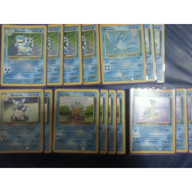 4 Blastoise Rain Dance Pokemon Card Water Deck W Box And Photo