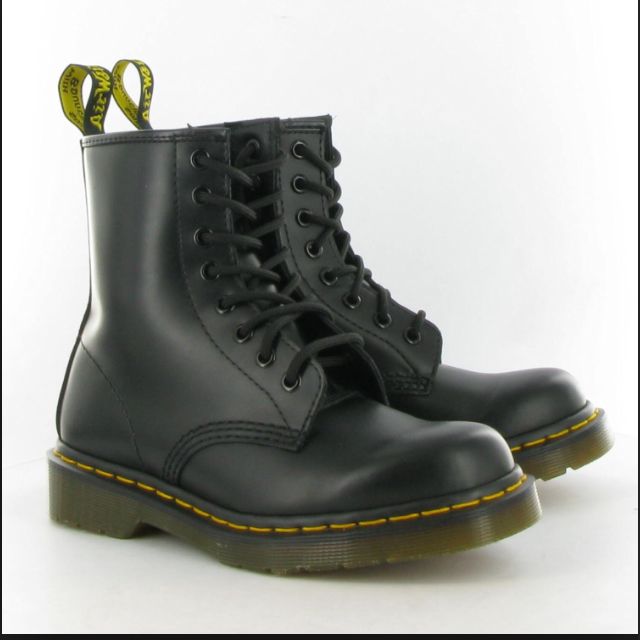 Matte black dr martens womens outlet
