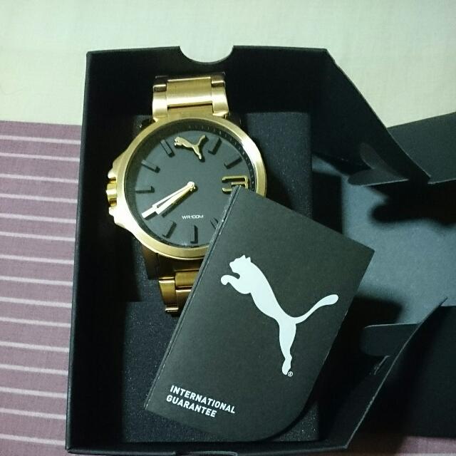 Puma gold watch on sale