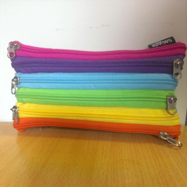 Unused Smiggle Rainbow Zipper Pencil Case Everything Else On