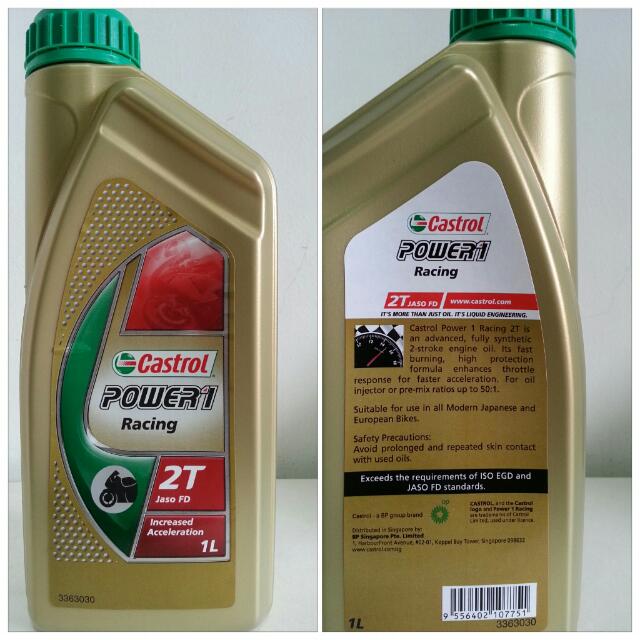 Castrol Power One Racing 2T, Car Accessories on Carousell