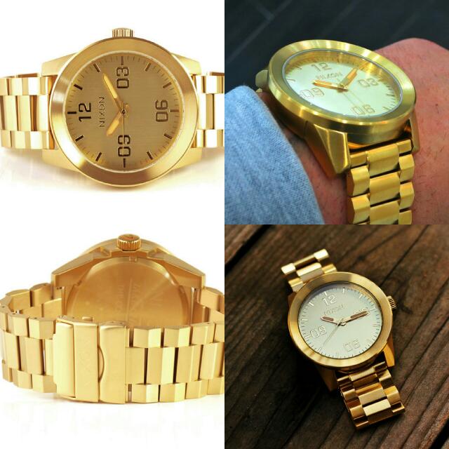 NIXON THE CORPORAL SS ALL GOLD UNISEX Women s Fashion