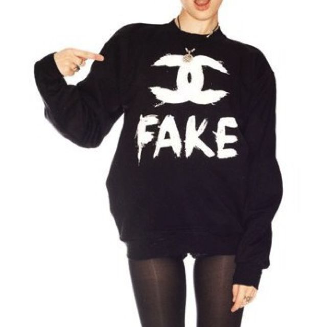 Fake sales chanel sweatshirt